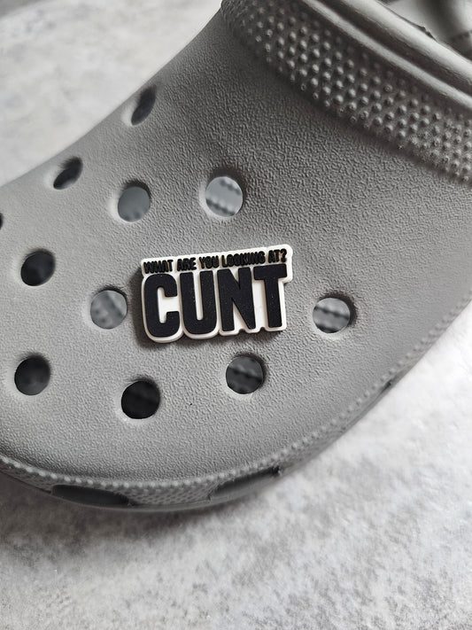 What are you looking at cnt shoe charm