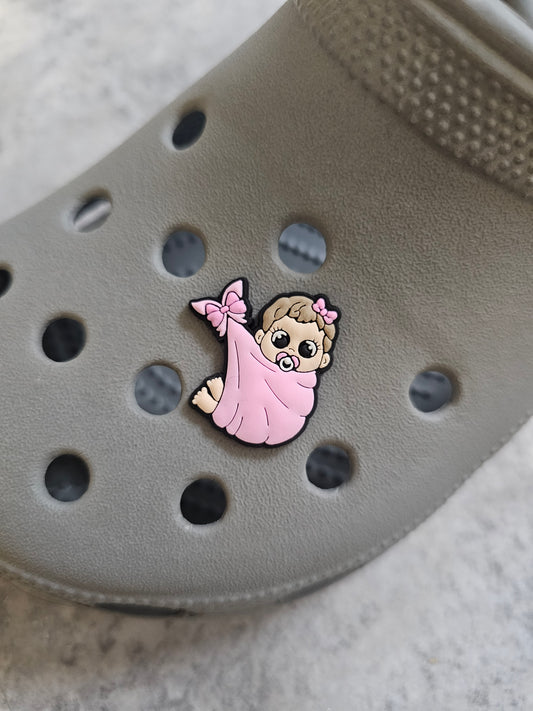 Baby girl shoe charm