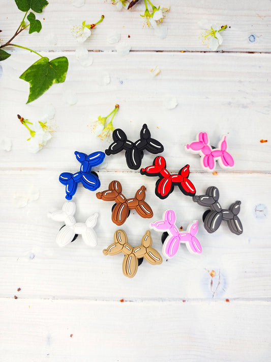 Balloon dog shoe charms
