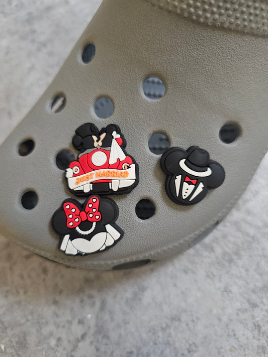 Wedding Mouse ears shoe charms