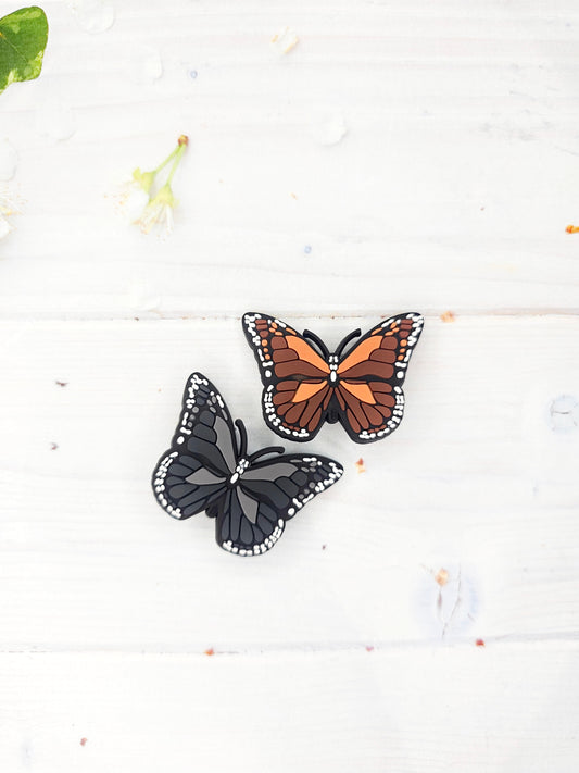 Large butterfly shoe charms