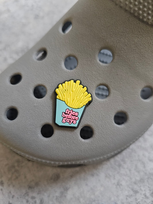 Fries before guys shoe charm