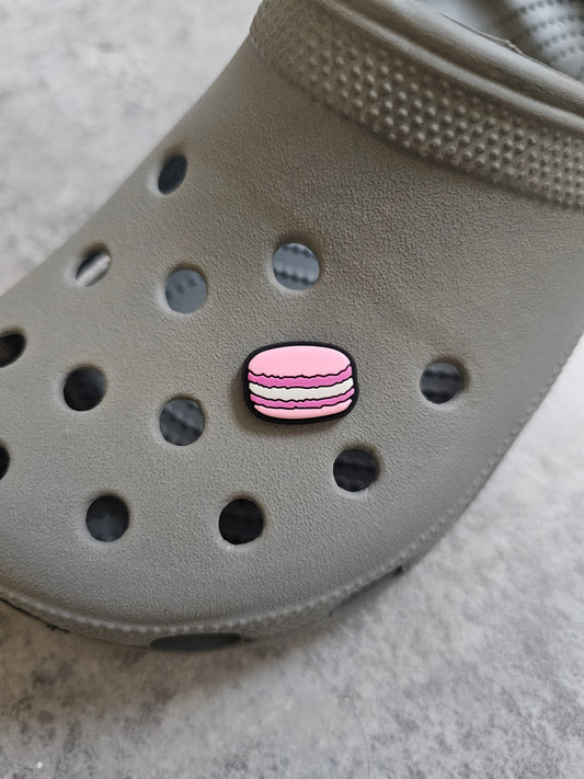 Pink macaroon shoe charm