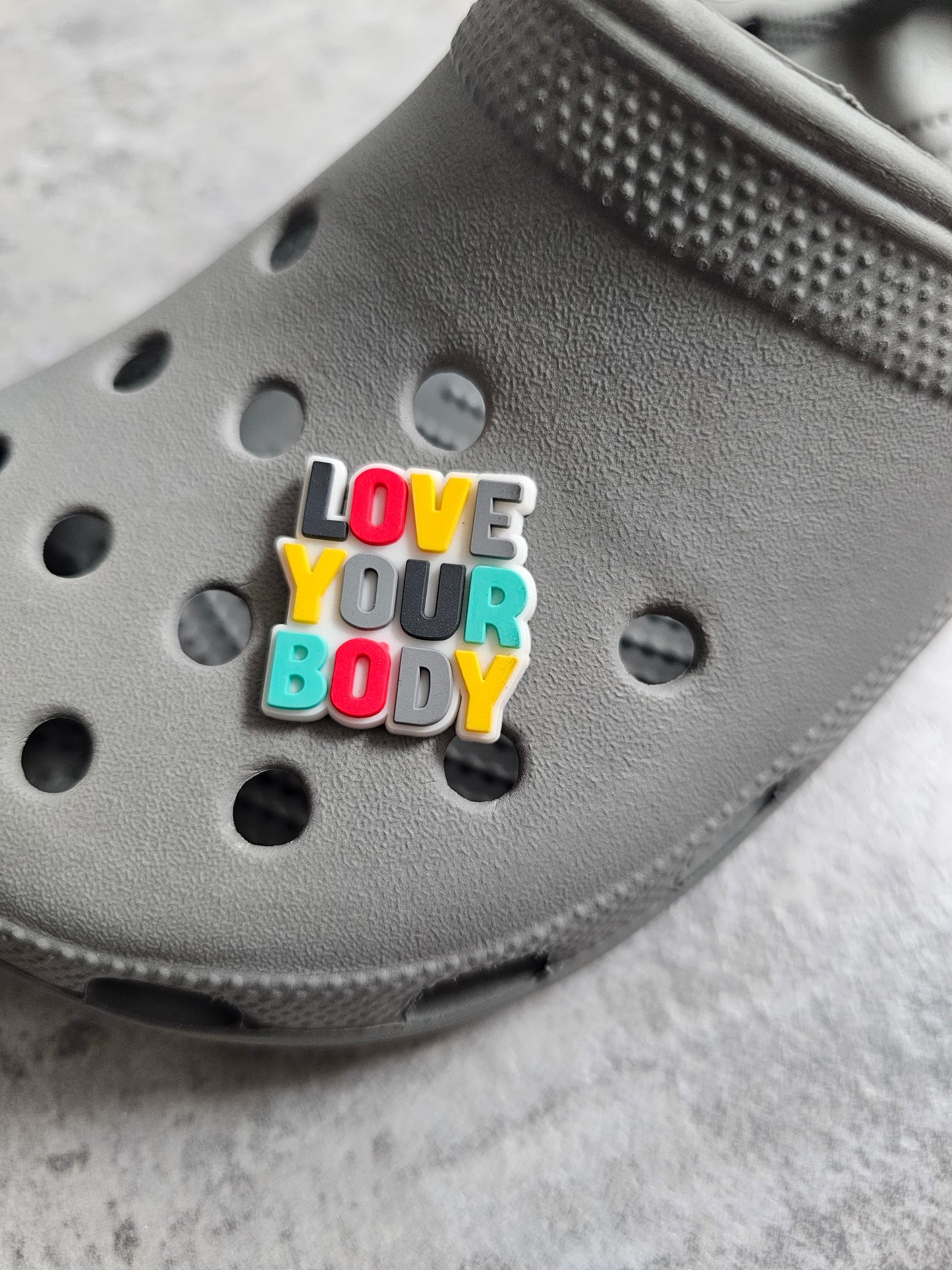 Love your body shoe charm