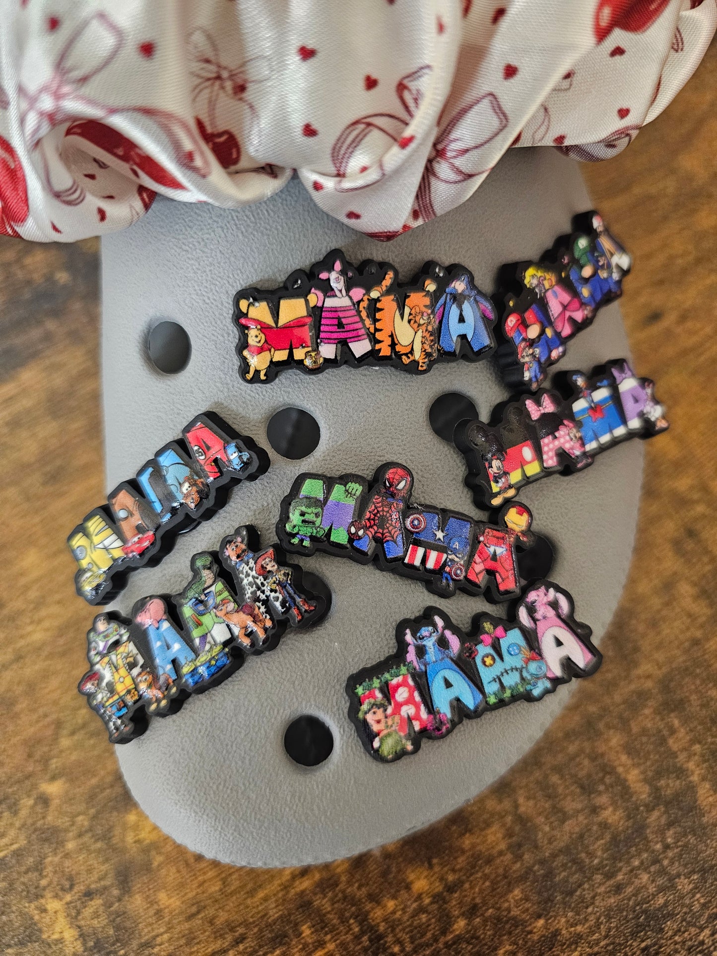 Mama Cartoon shoe charms