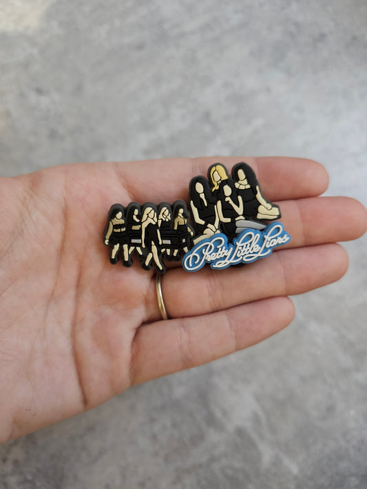 Pretty Liars Shoe Charms, Gift idea, girly shoe accessories, true crime