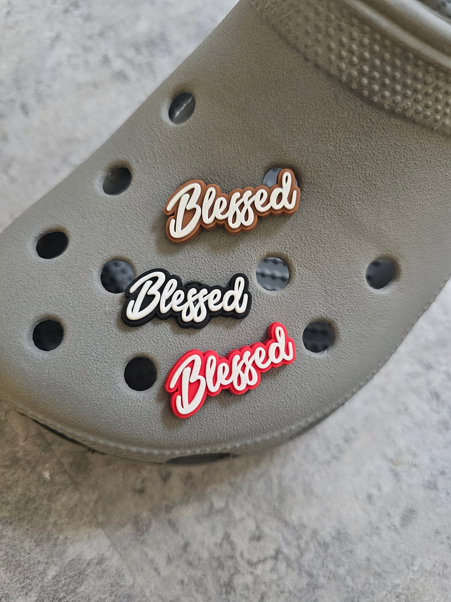 Blessed shoe charms